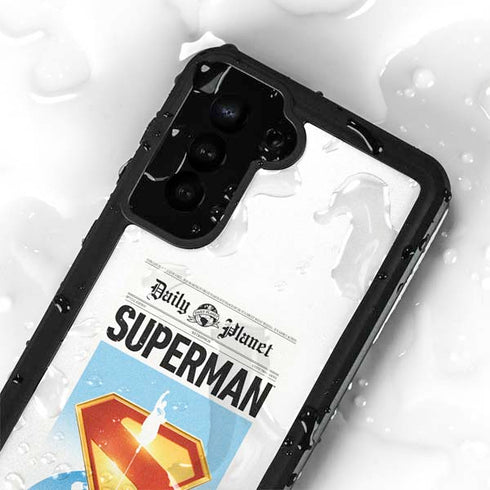 Superman 2025 Daily Planet Superman Cover Galaxy S24 Waterproof Case